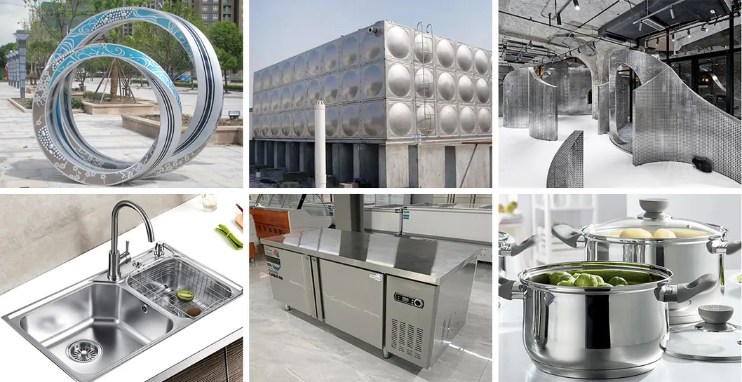 Tấm kim loại th&eacute;p kh&ocirc;ng gỉ AISI ASTM Ss 304 201 316L c&aacute;n nguội / c&aacute;n n&oacute;ng, xước 1