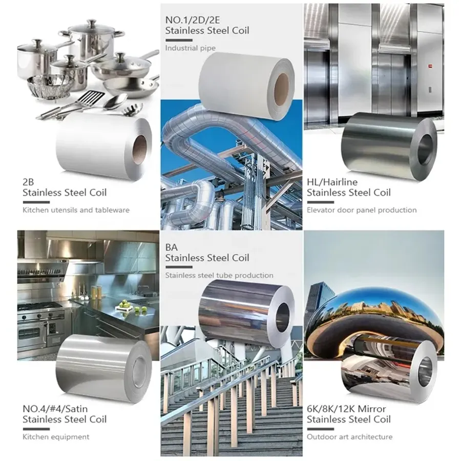 Cuộn th&eacute;p kh&ocirc;ng gỉ m&agrave;u / c&aacute;n n&oacute;ng / c&aacute;n nguội, cuộn kim loại mạ kẽm tr&aacute;ng sẵn 3D PPGI 0