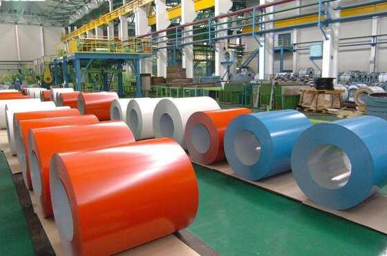 Mua DX51D PPGI PPGL Color Coated Steel Coil 0.12 ∼ 0.20mm cho mái nhà và tòa nhà chống ăn mòn sản xuất trực tuyến