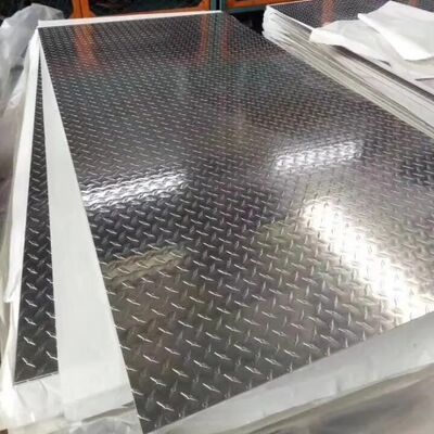 5052 3003 Nhôm Tread Diamond Plate Mill Kết thúc 500mm