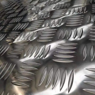 6063 T6 4 X 8 Tấm kim cương nhôm hình giọt nước Dập nổi ca rô 6061 6063 10mm