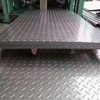 Tấm thép không gỉ dập nổi HL Ss 304, tấm dập nổi hình kim cương